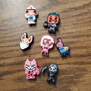 NWOT Lot of 7 Fortnite Themed Croc Inspired Charms